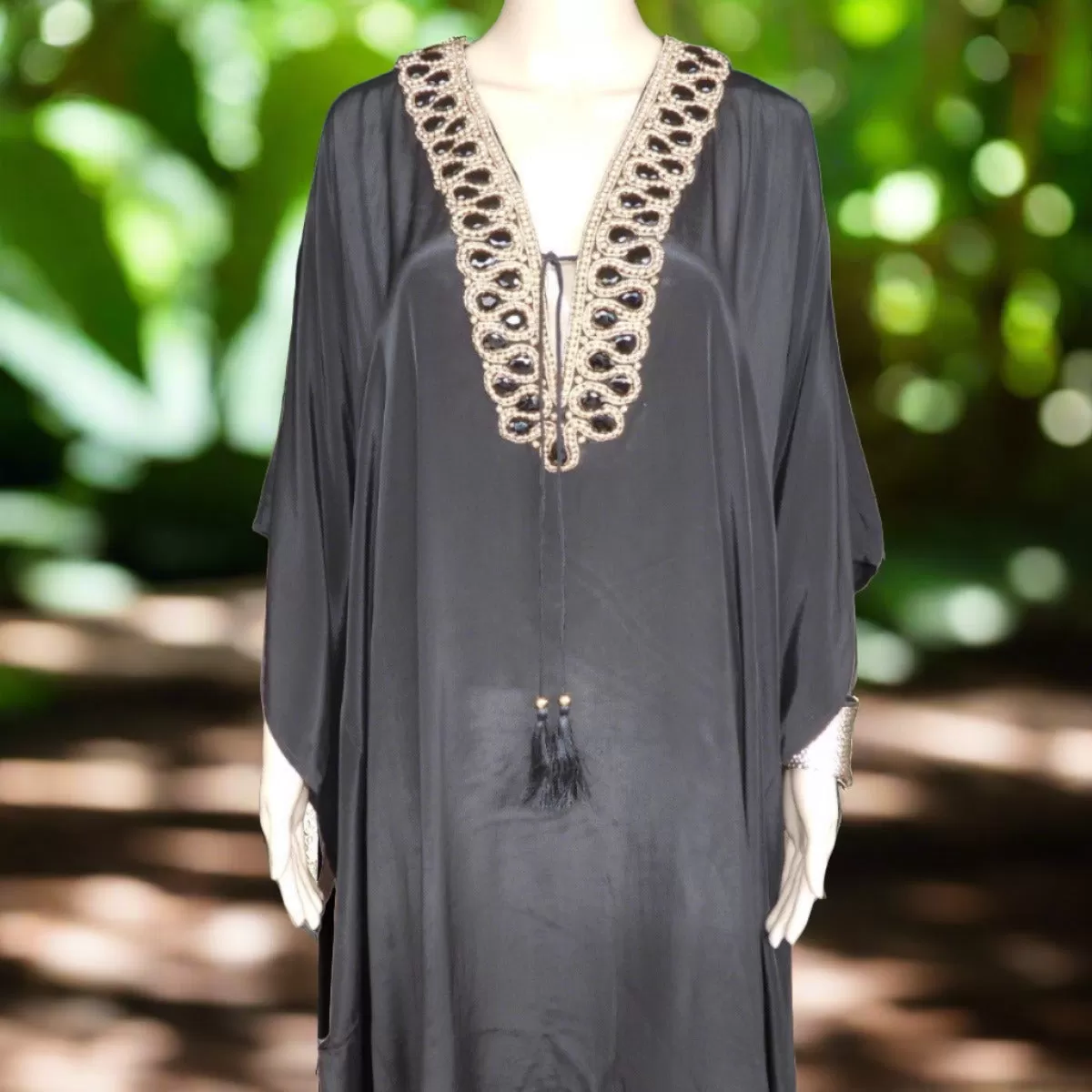 Embellished Kaftan Dress