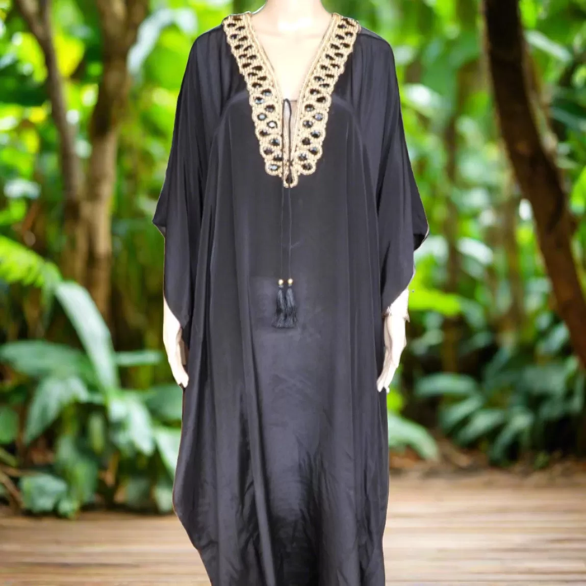 Embellished Kaftan Dress