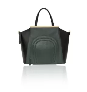 Emerald Green & Black Sharon Tote