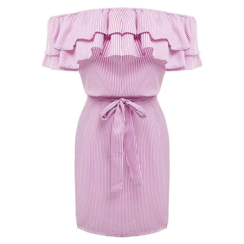 END OF THE LINE RUFFLED DRESS