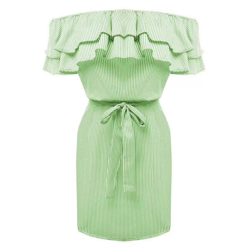 END OF THE LINE RUFFLED DRESS