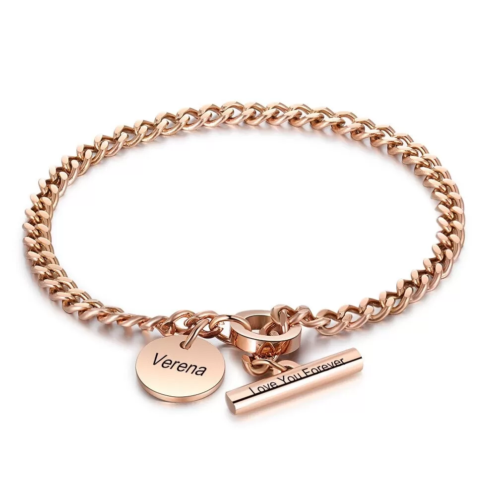 Engraving Name Toggle Bracelet