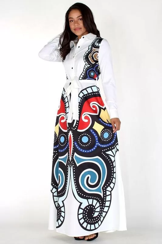 Ethnic Casual Maxi Dress 1