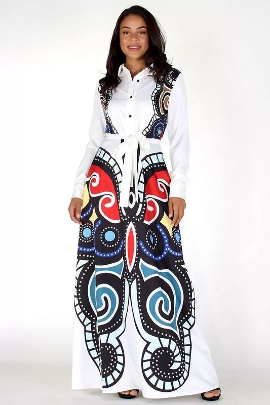 Ethnic Casual Maxi Dress 1