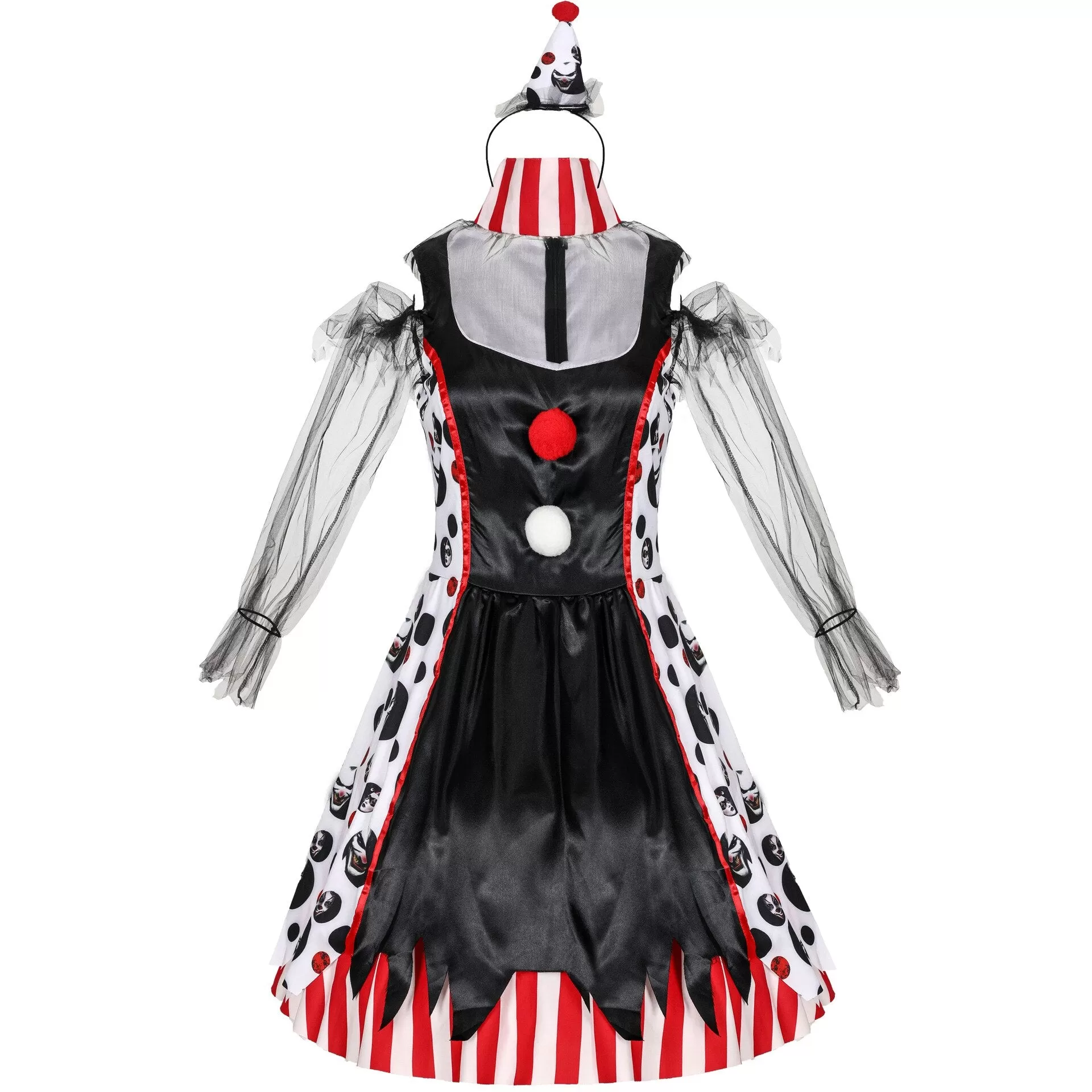 Evil Clown Cosplay Halloween Uniform