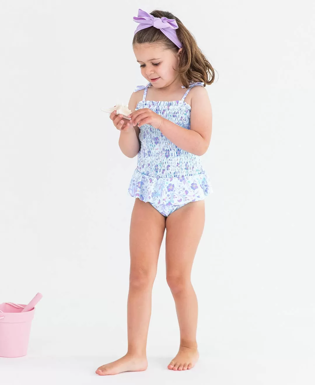 Fairytale Garden Peplum Smocked One Piece