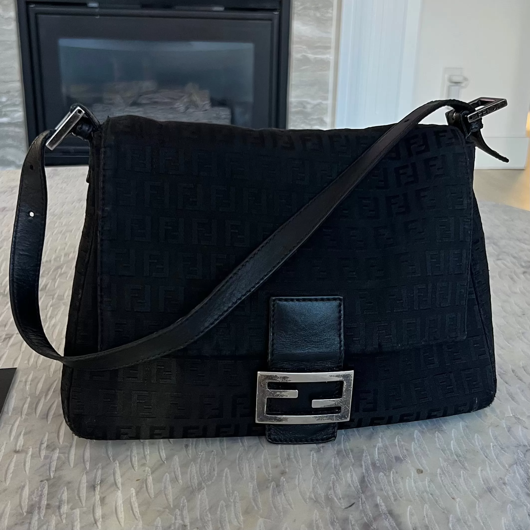 Fendi Vintage FF Baguette Bag by