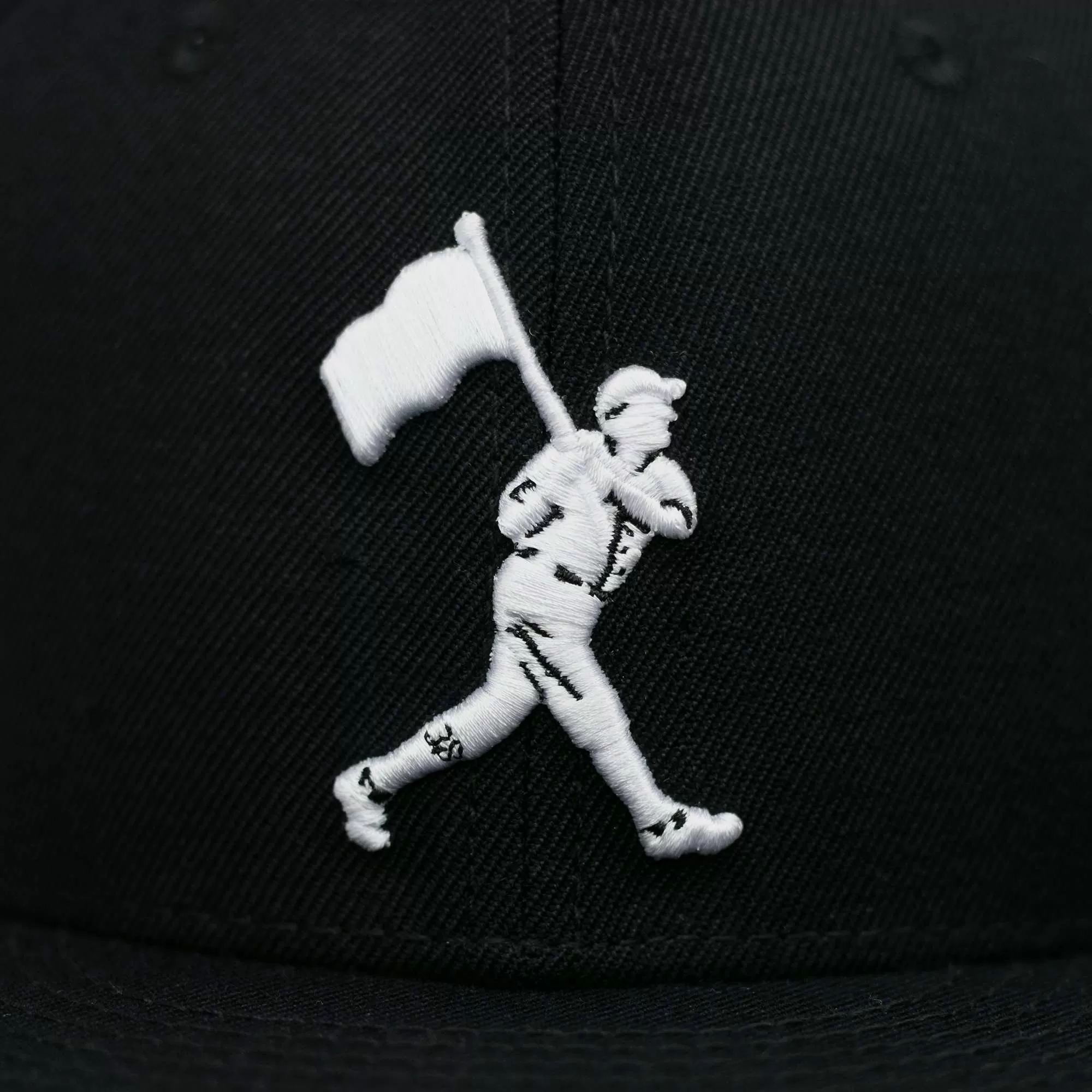 Flag Man Cap - Black and White