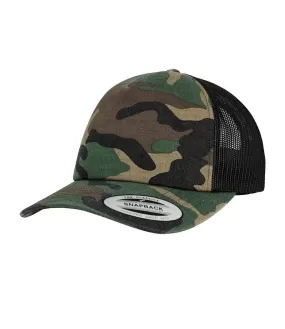 Flexfit Classic Snapback Wood Camo / Black Mesh