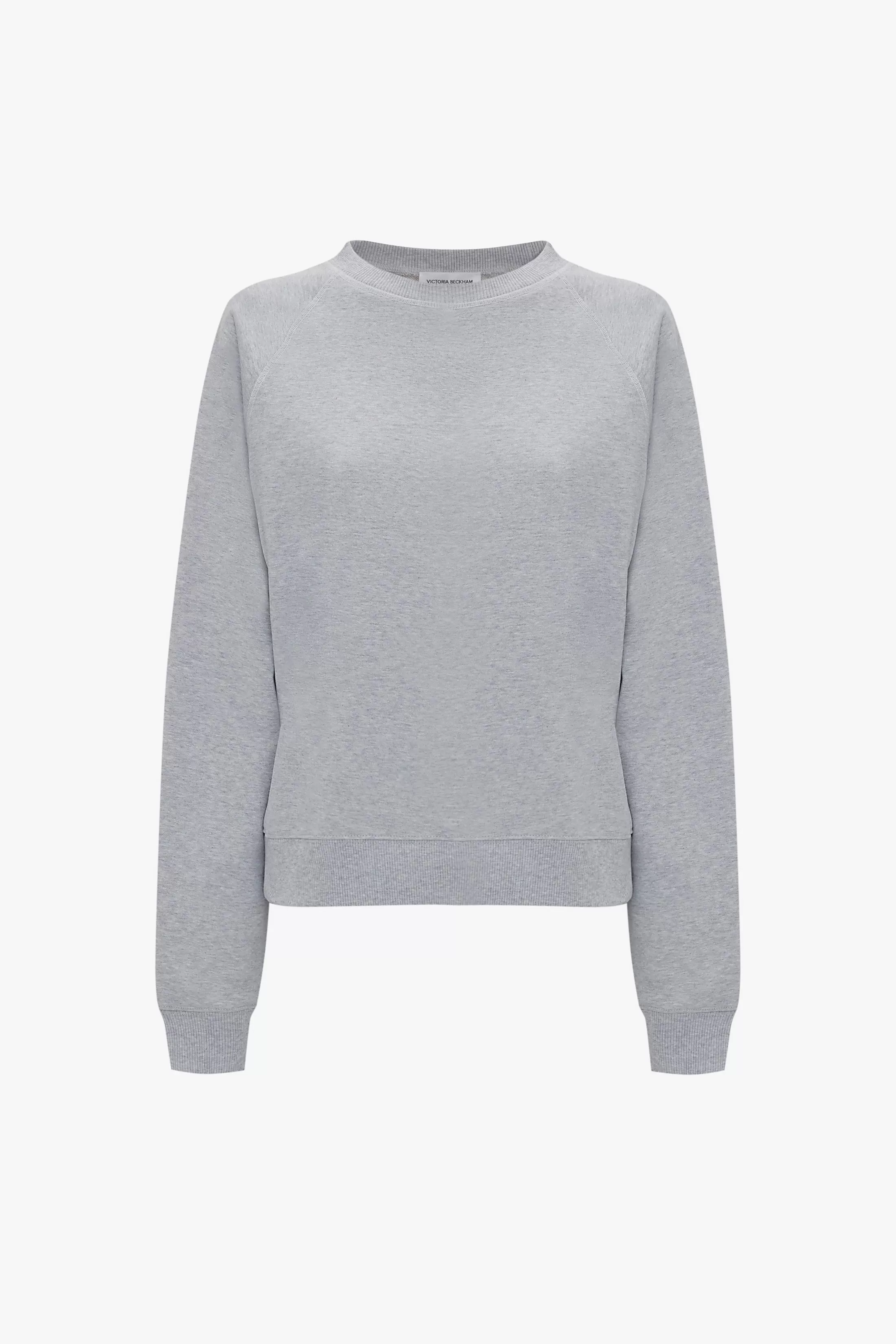 Football Sweatshirt In Grey Marl