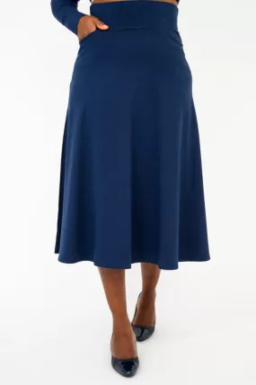 Gillian Skirt, Indigo, Bamboo