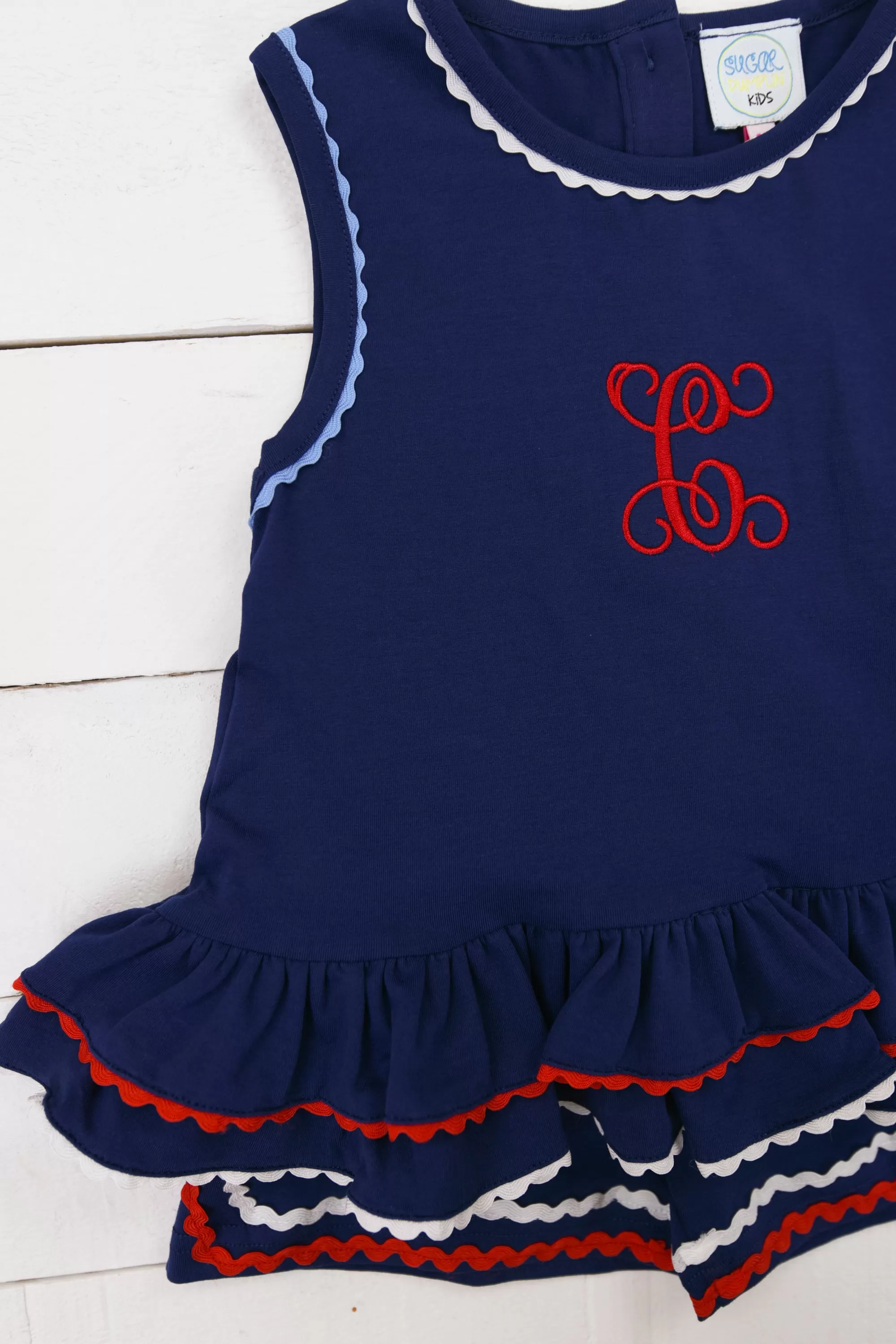 Girls Classic Patriotic Short Set