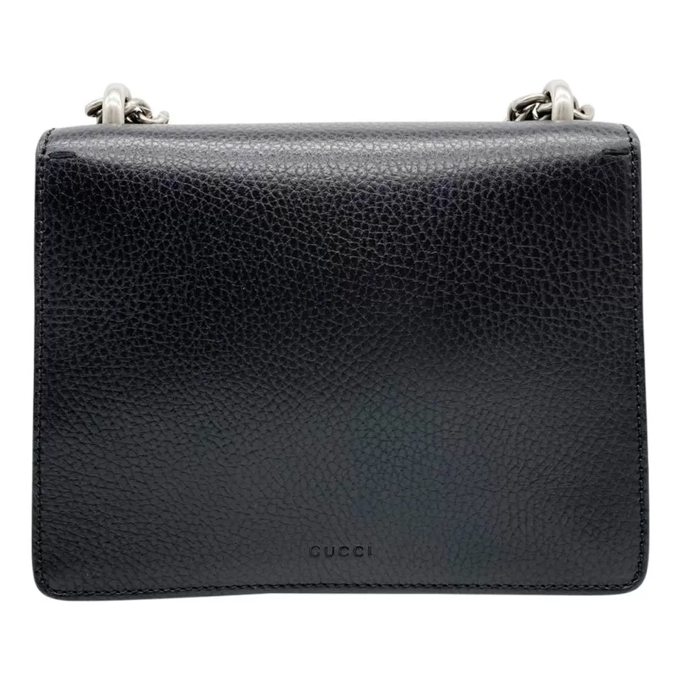 Gucci Mini Dionysus Black Leather Shoulder Bag