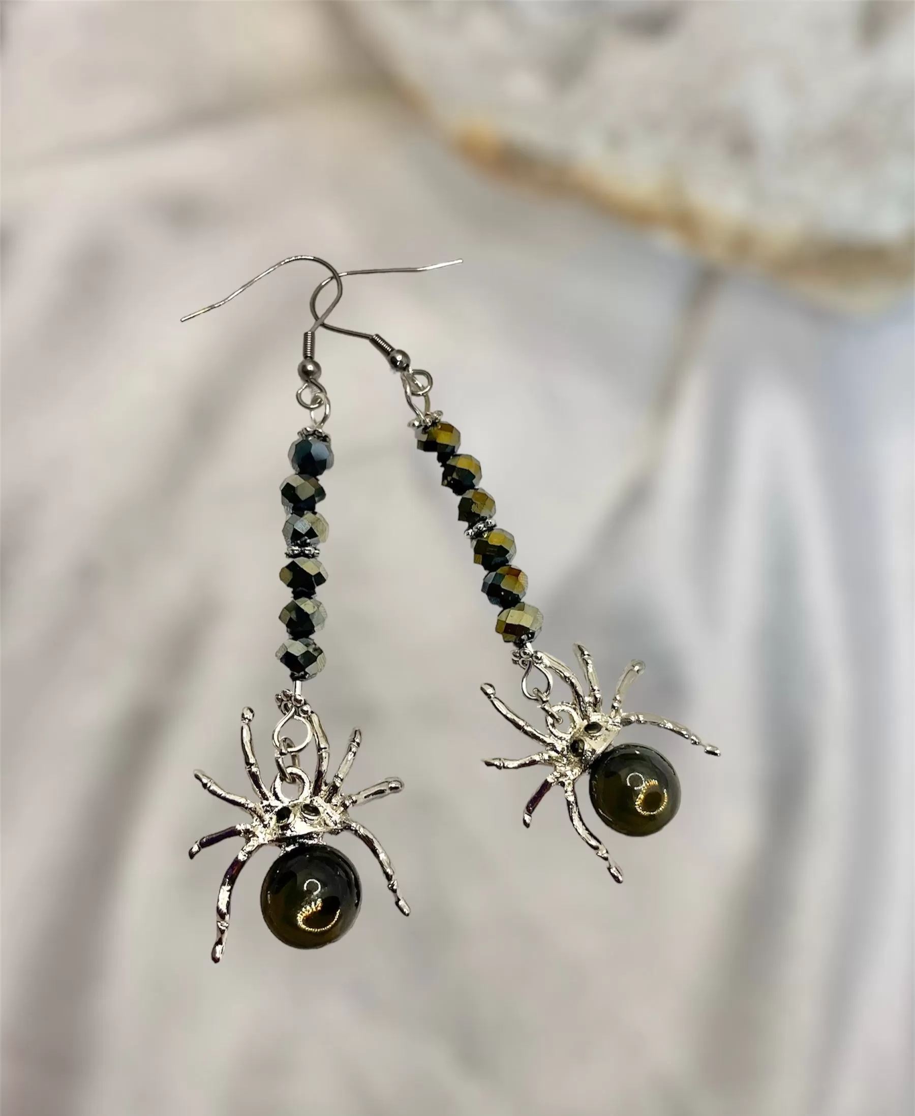 Halloween Spider Earrings