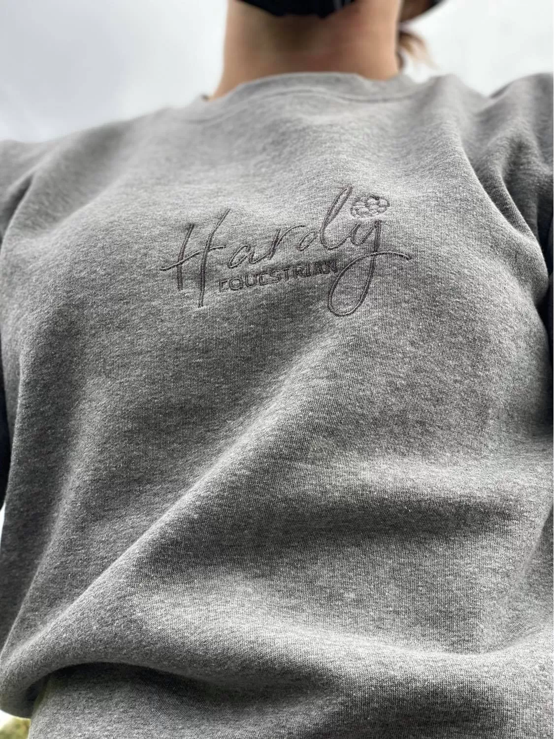 Hardy Equestrian Crew Neck Grey Sweatshirt