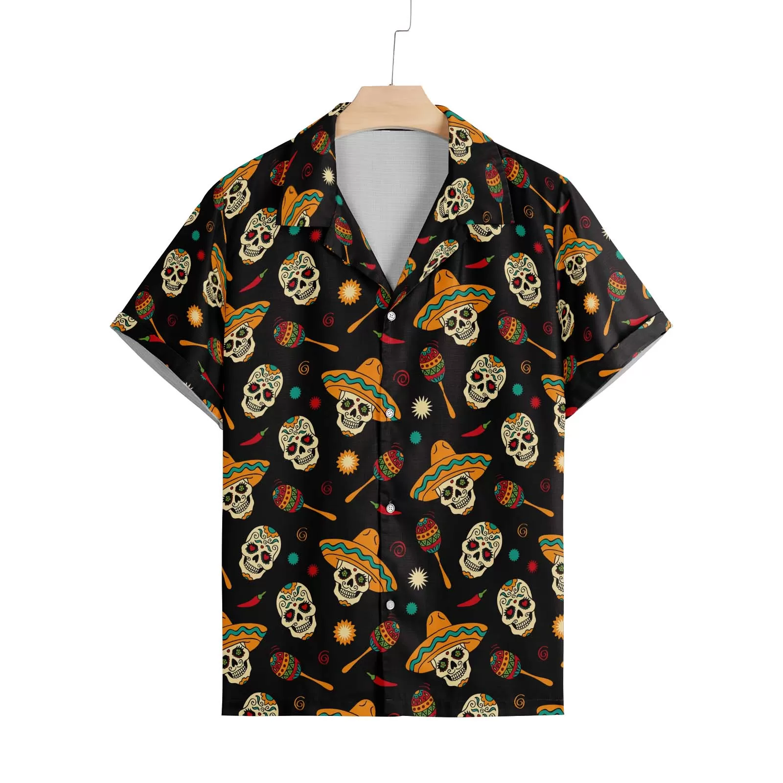 HAWAIIAN SKULL ALOHA SHIRT