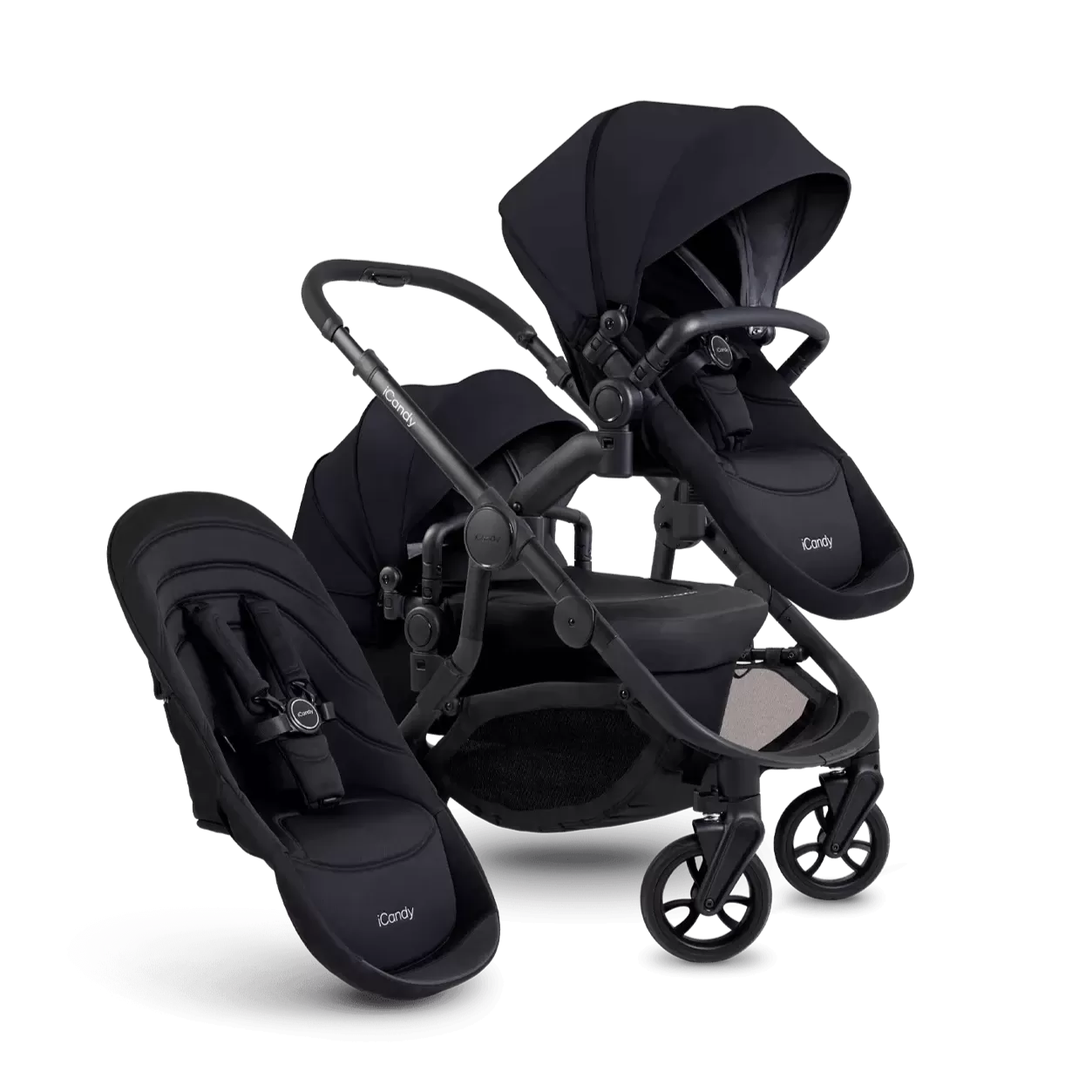 iCandy Orange 4 Double Pushchair - Black Edition