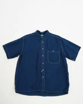 INDIGO LINEN LOOSE FIT SHORT SLEEVE SHIRT INDIGO