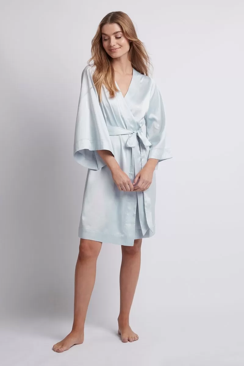 Jasmine robe - Eggshell Blue