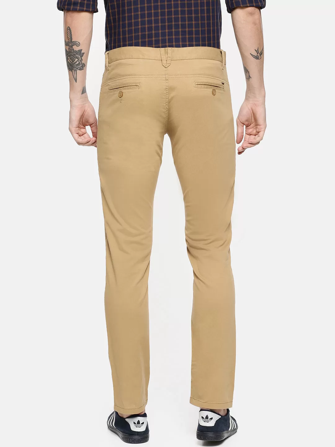 JDC Casual Solid Trouser-Khaki