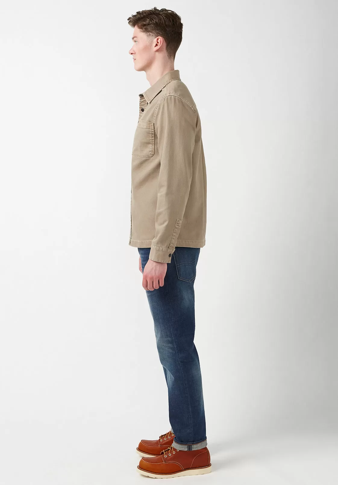 Josh Men's Overshirt in Mink - BPM01037