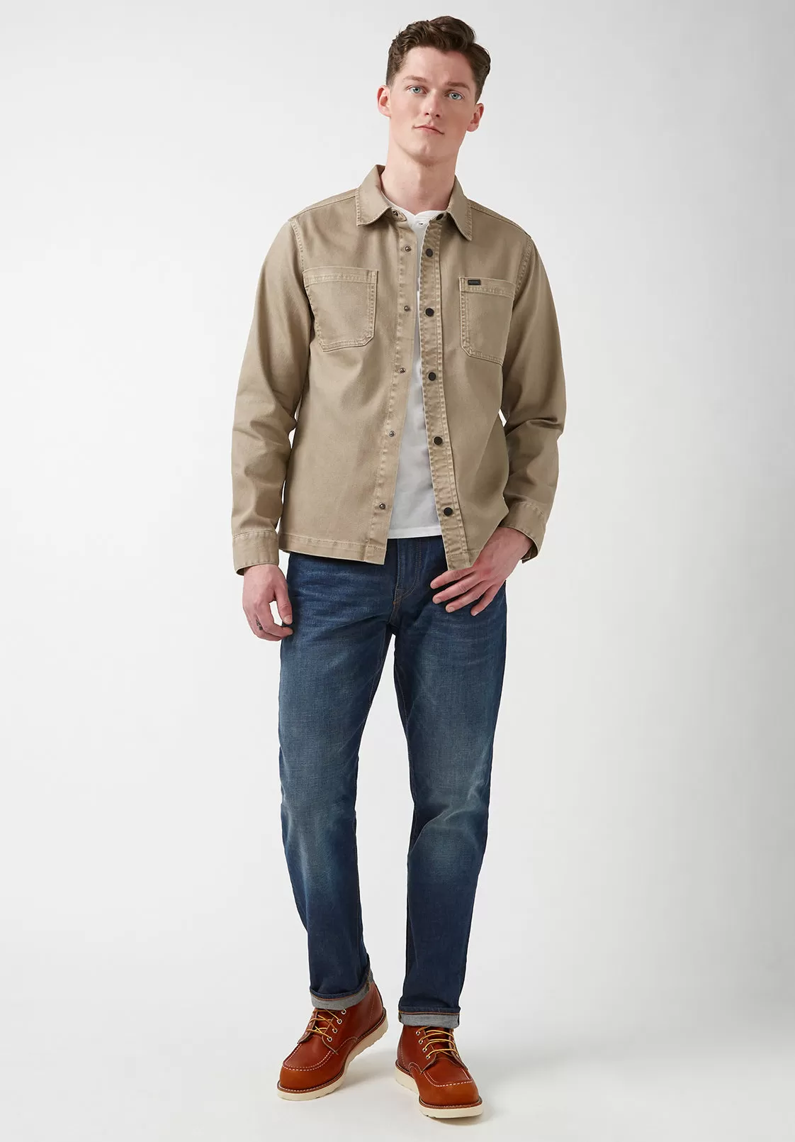 Josh Men's Overshirt in Mink - BPM01037