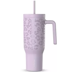 Lavender Leopard 40oz Voyager Tumbler