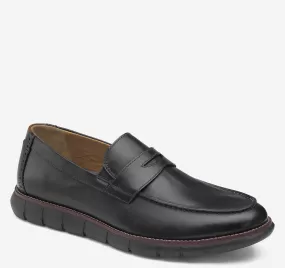 Men's Johnston & Murphy | Holden Penny | Black Full Grain Black Sole