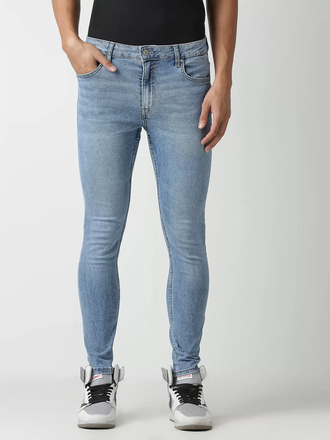 Men’s Mid Blue Skinny Jeans