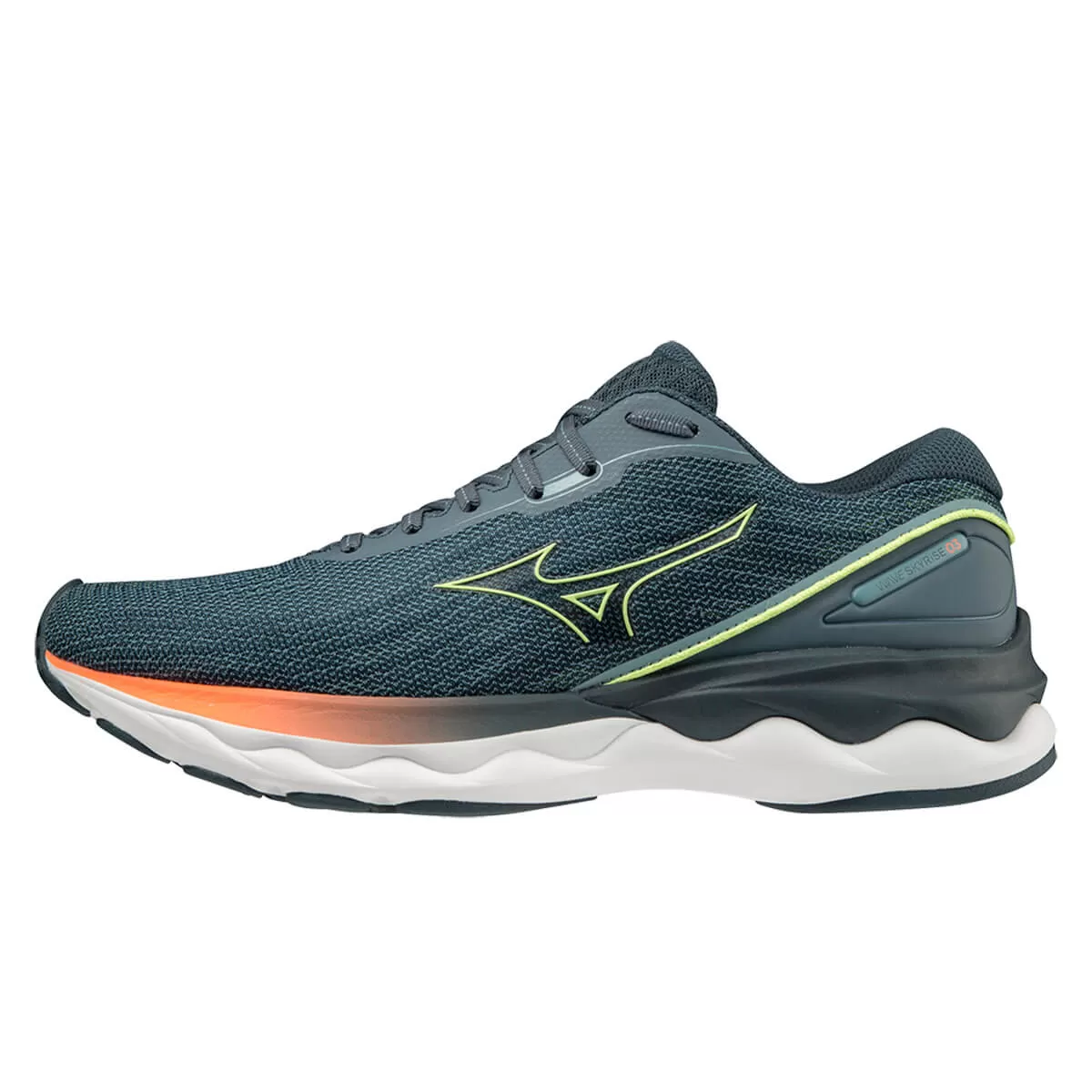 Mizuno Wave Skyrise 3 Mens | Smokeb/nlime/neonflame