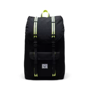 Mochila Herschel Little America Black Enzyme Ripstop/Black/Safety Yellow - Reflective