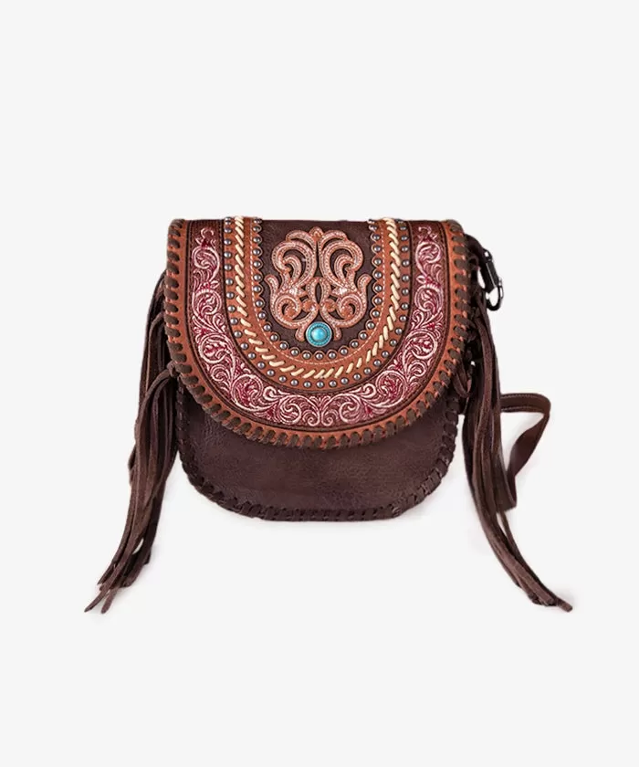 Montana West Fringe Concho Crossbody