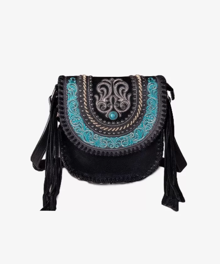 Montana West Fringe Concho Crossbody