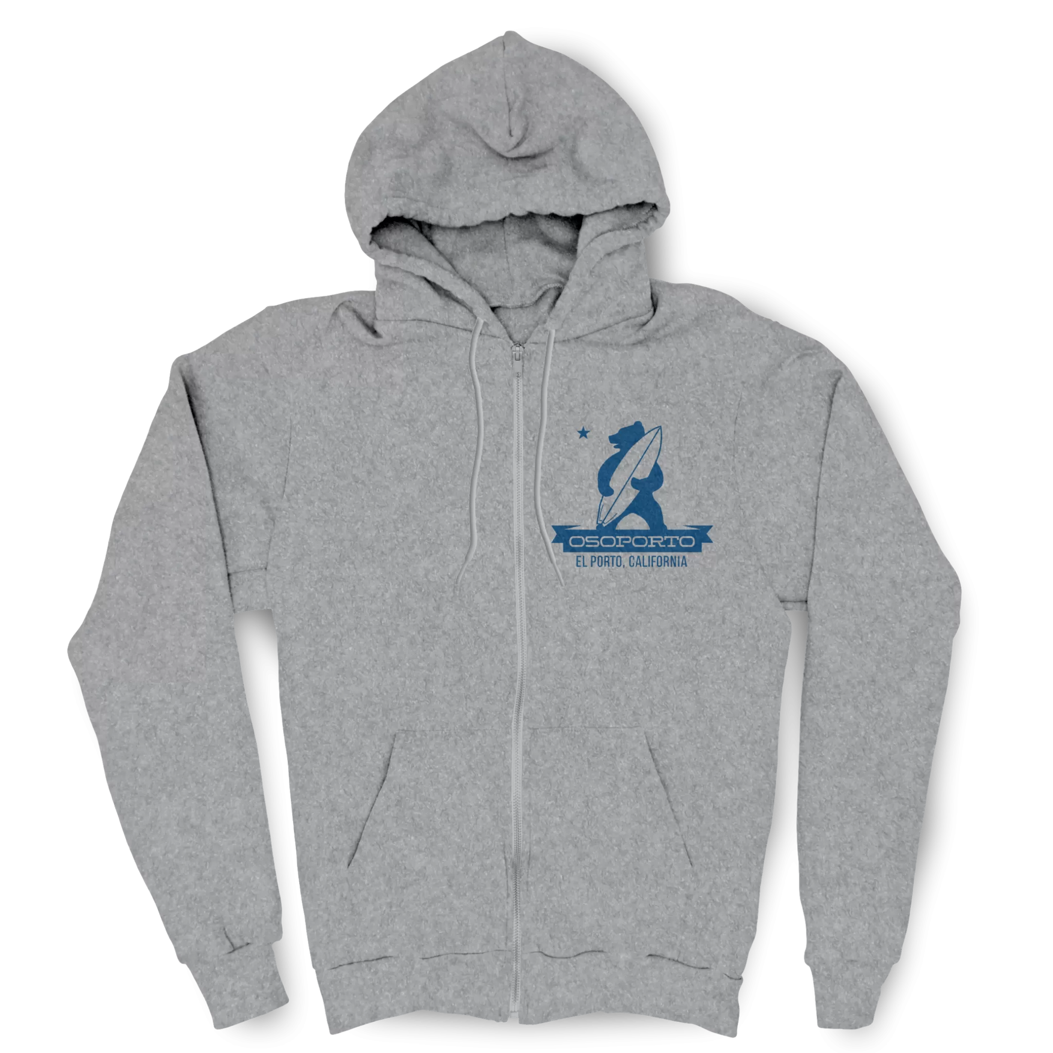 My Beach zip hoodie - gray