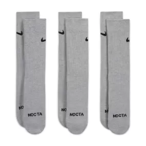   NOCTA Crew Socks 3-Pack 'Grey'