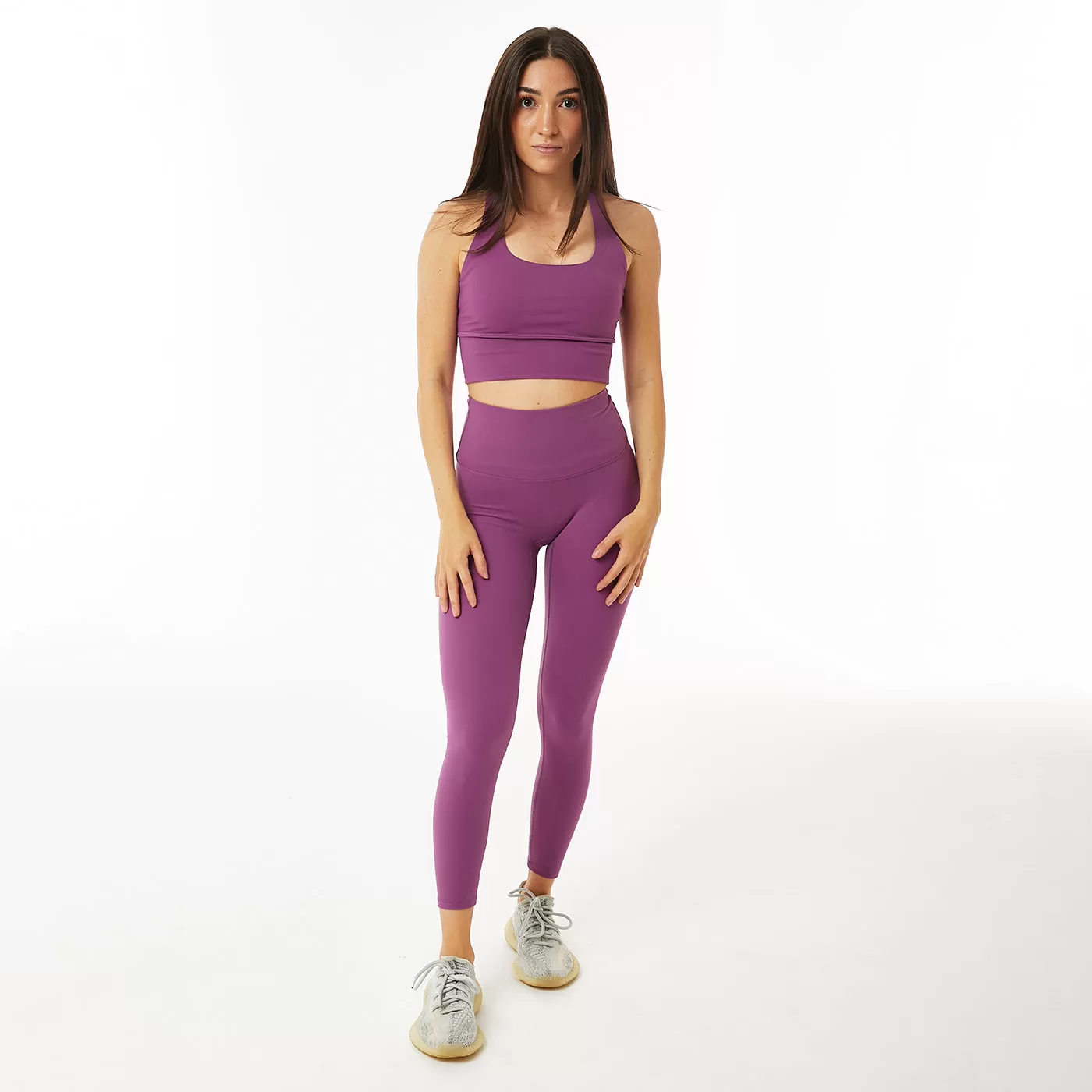 Olivia High Waisted Legging - Dark Purple