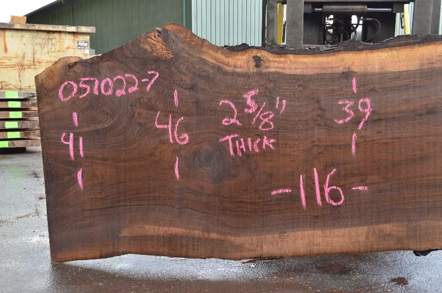 Oregon Black Walnut Slab 051022-07