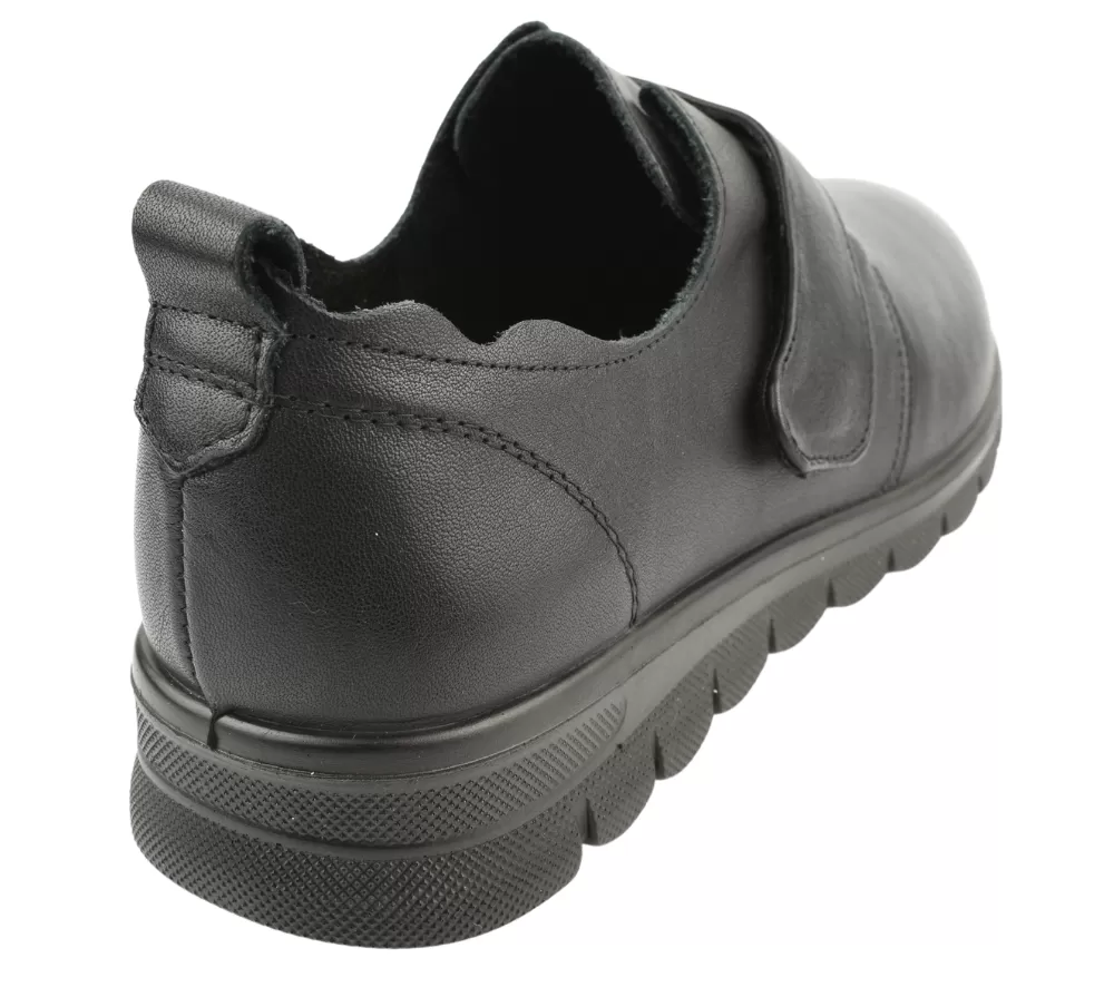 Pantofi casual, dama, FORMAZIONE, 21074 negru, piele naturala