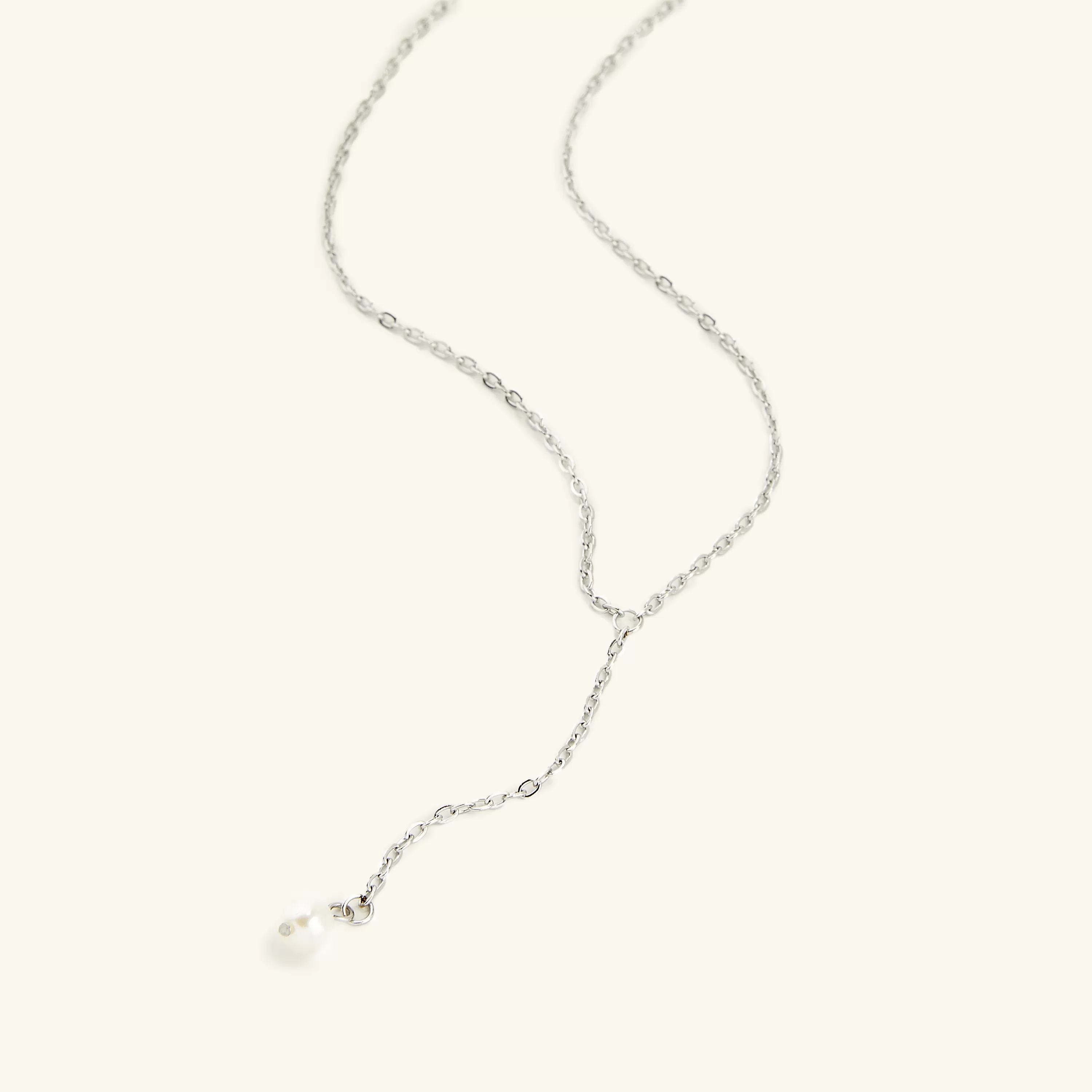 Pearl Lariat Necklace