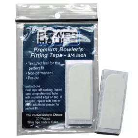 Powerhouse Premium Bowling Thumb Tape 30 Pre-Cut Pieces 3/4 White