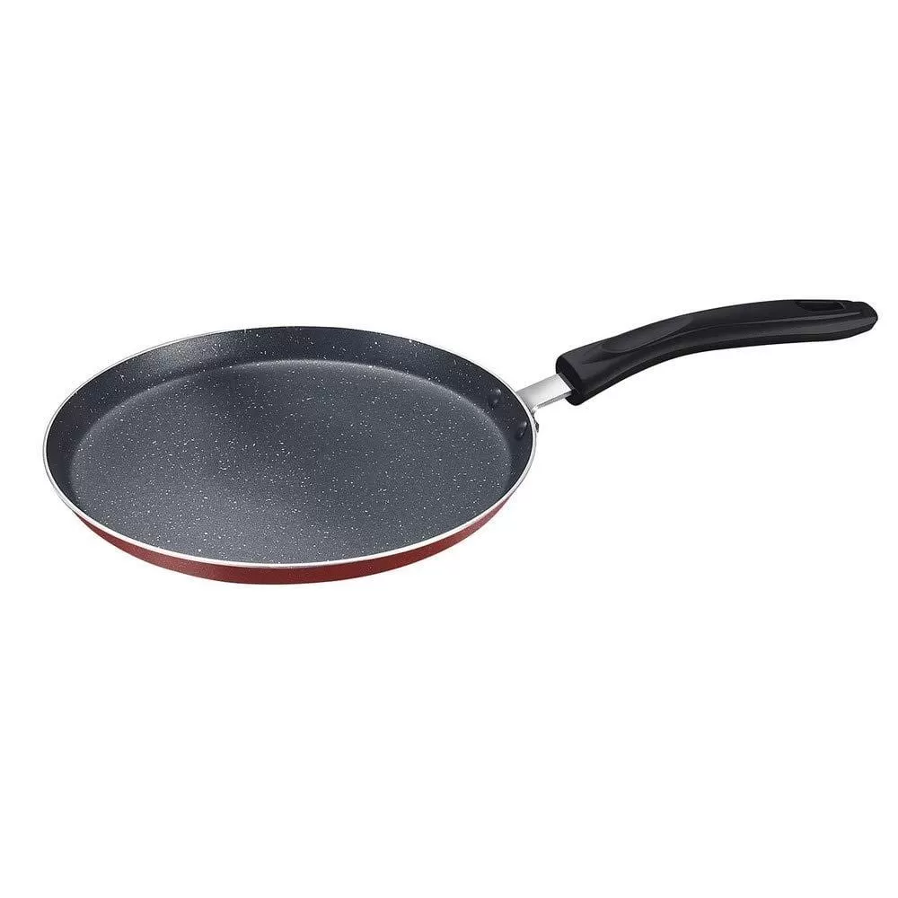 Prestige Omega Deluxe Omni Induction Base Non-Stick Tawa, Red