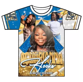 "Aquarianna" Custom Designed Graduation 3D shirt