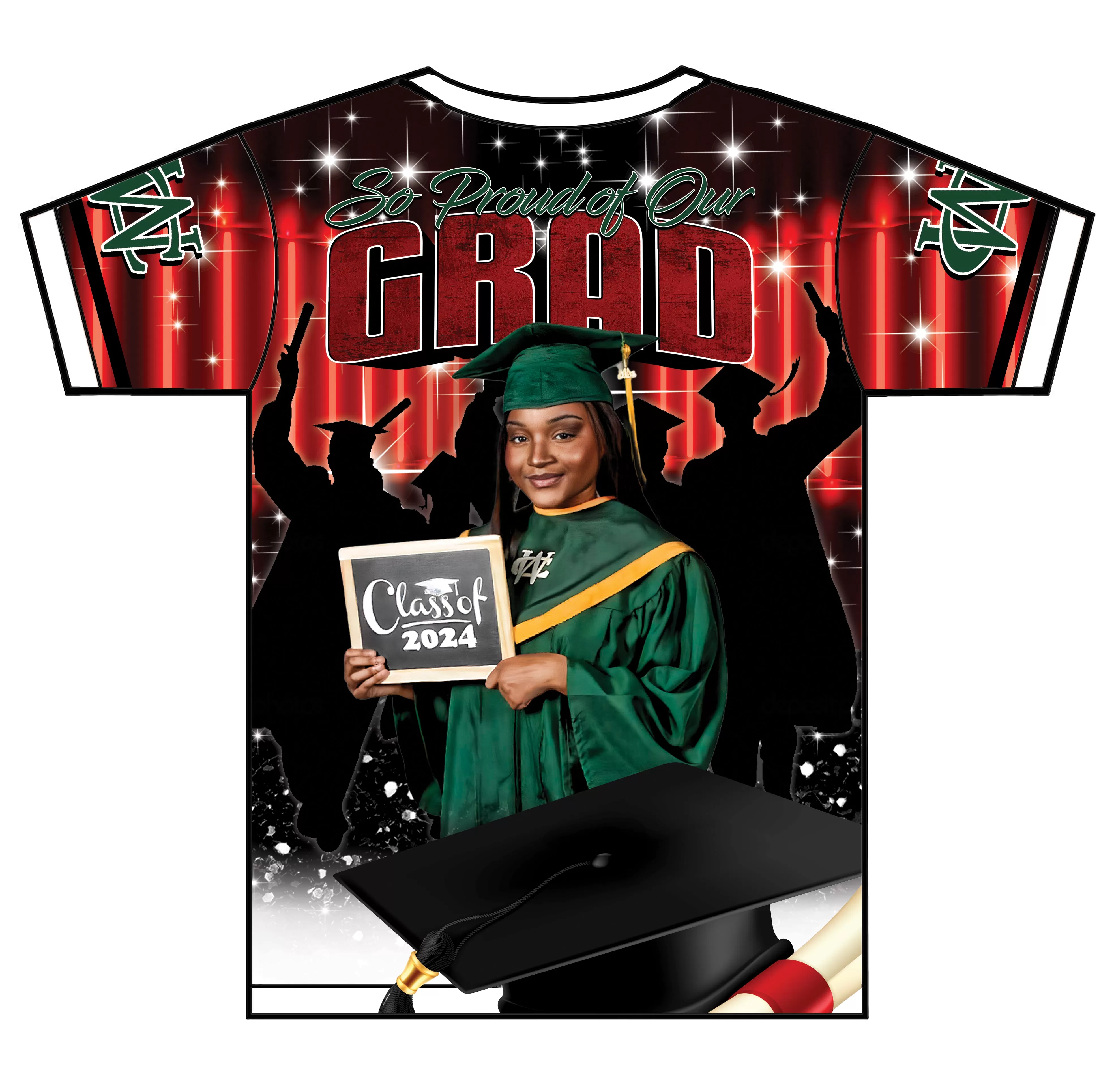 "Bolds" Custom Designed Graduation 3D shirt