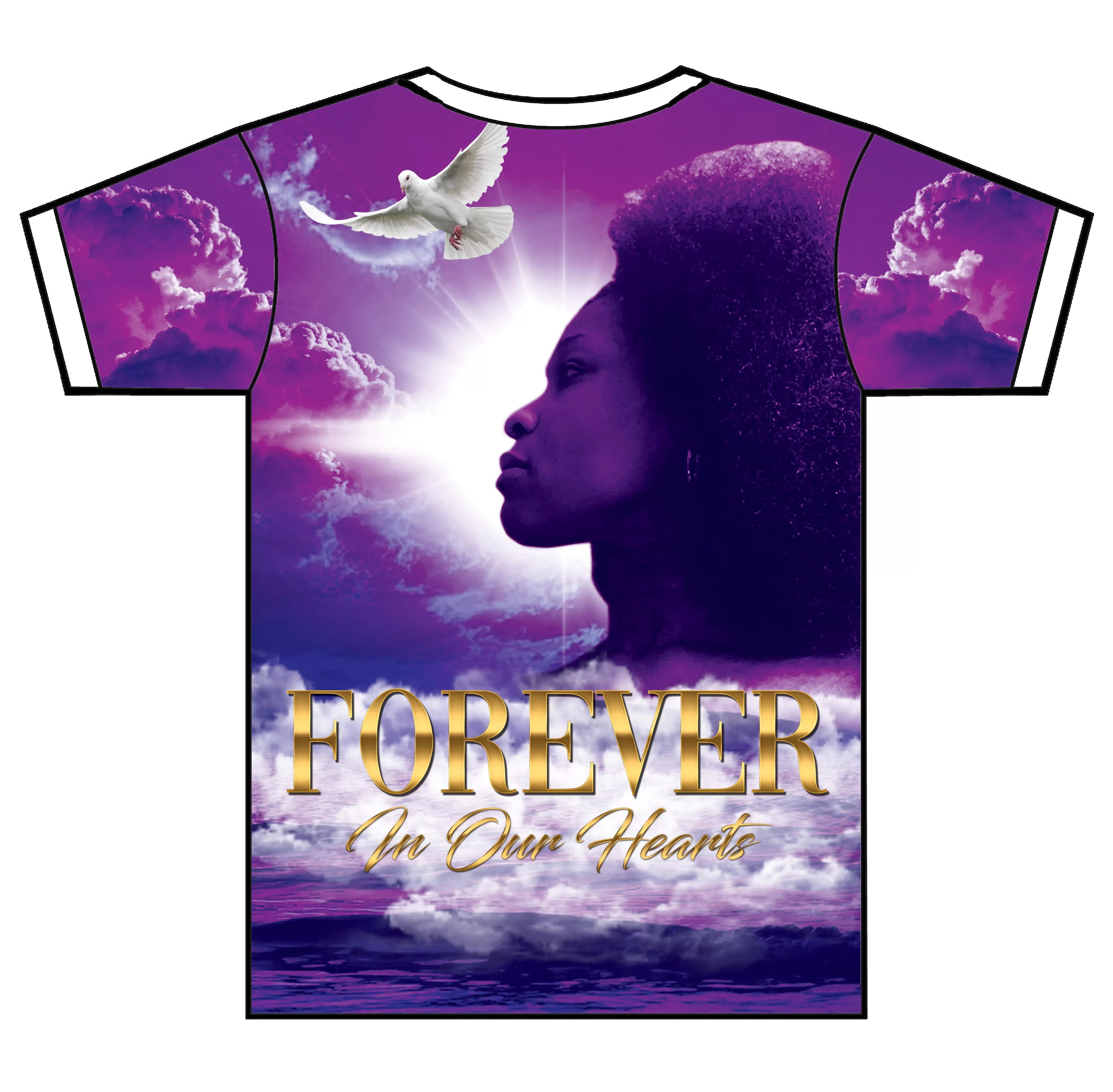 "Reflections" Custom Designed Memorial3D shirt