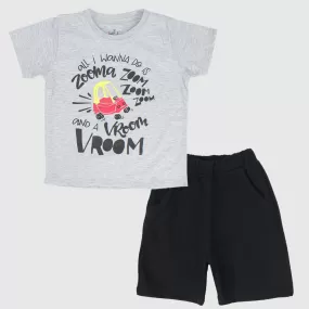 "Vroom Vroom" Short-Sleeved Pajama