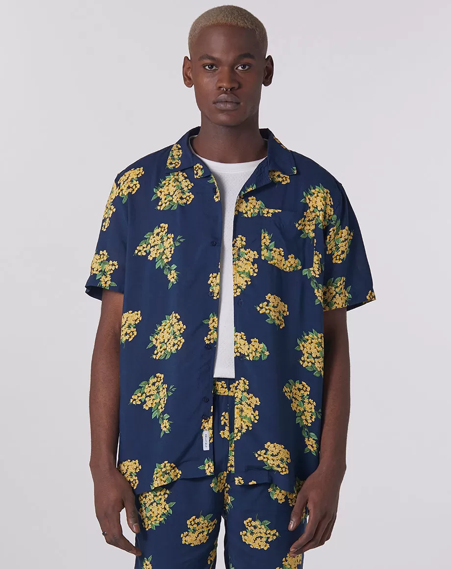 RAMPUR FLORAL MEN'S SHIRT | NAVY