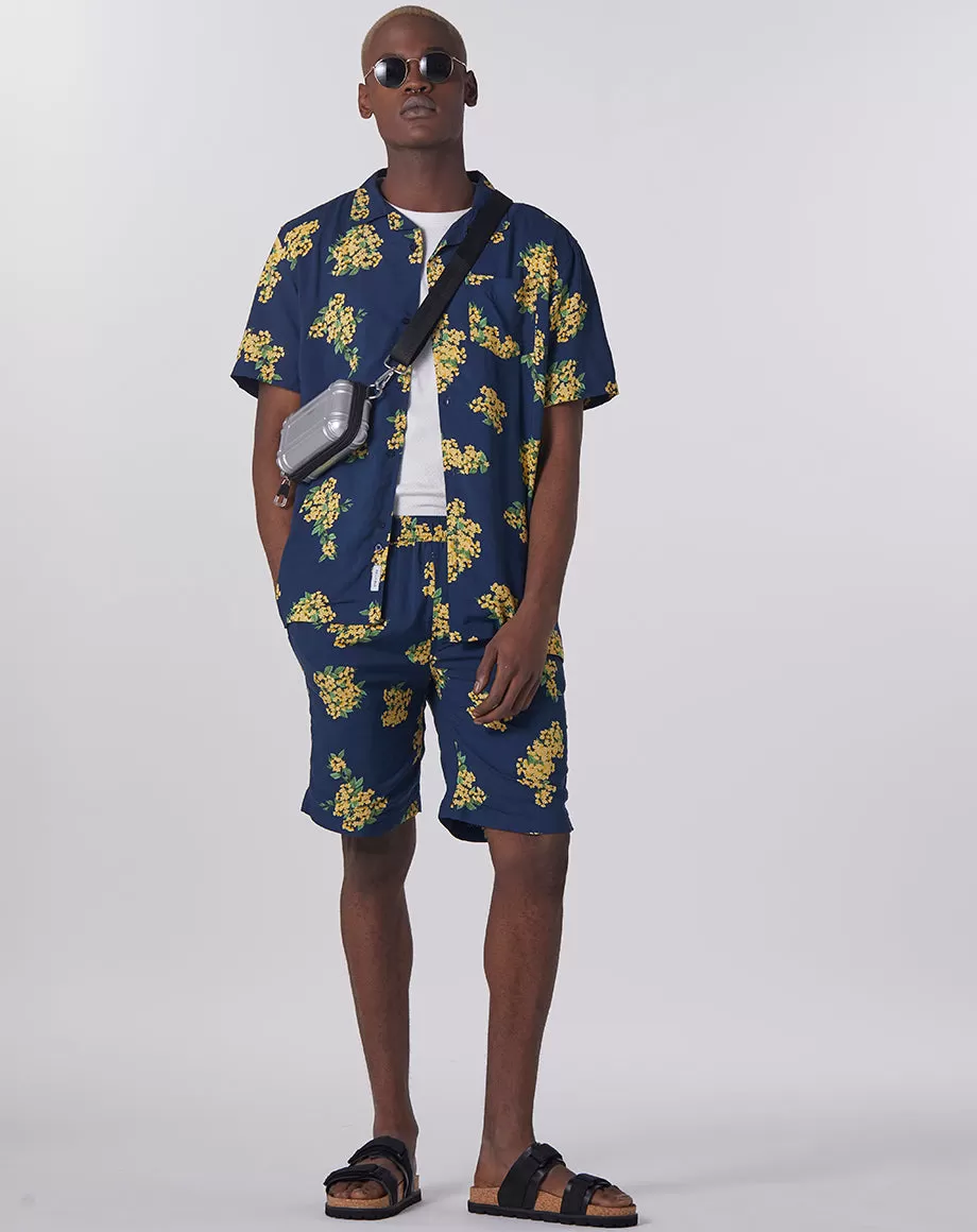 RAMPUR FLORAL MEN'S SHIRT | NAVY