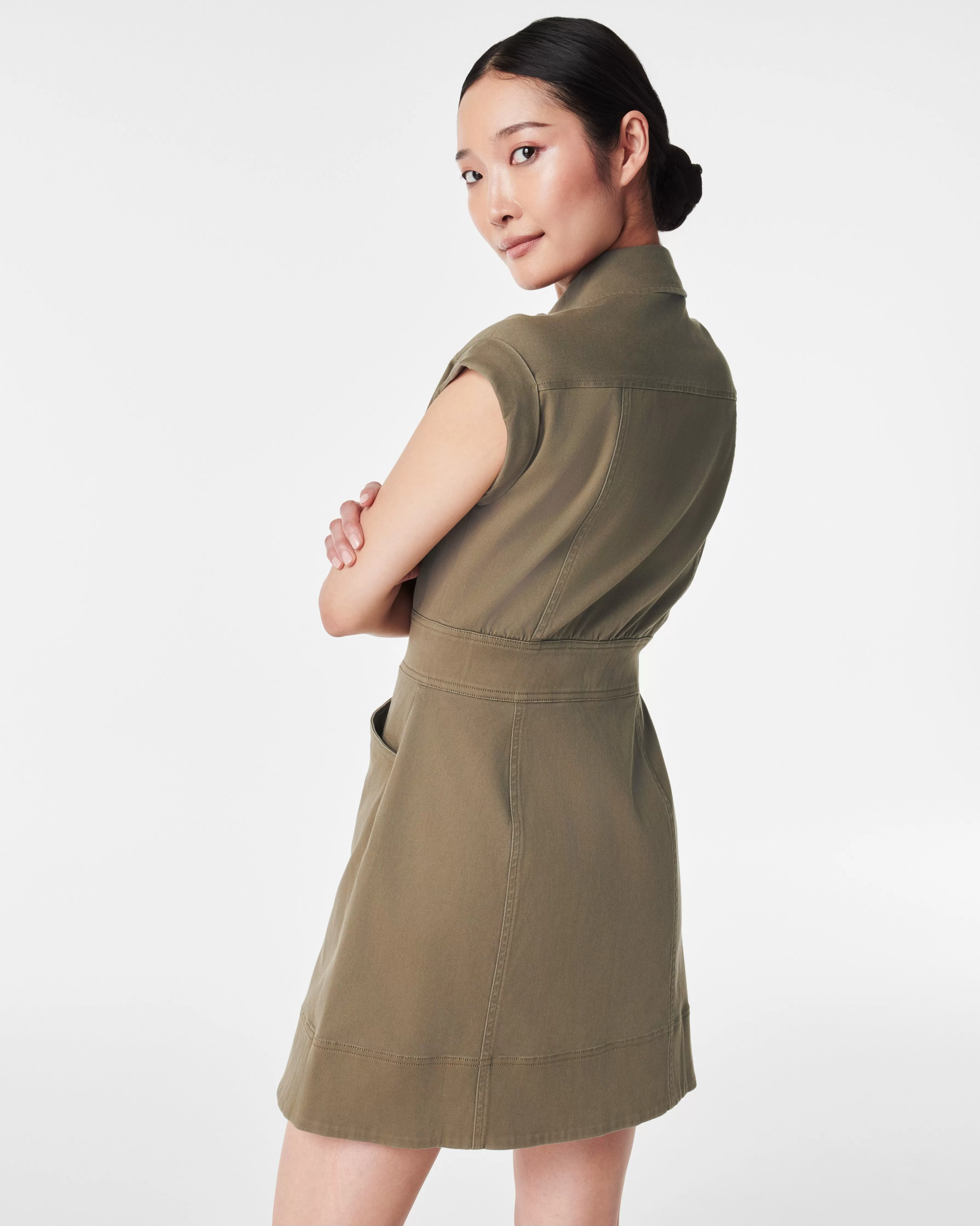 Stretch Twill Utility Dress