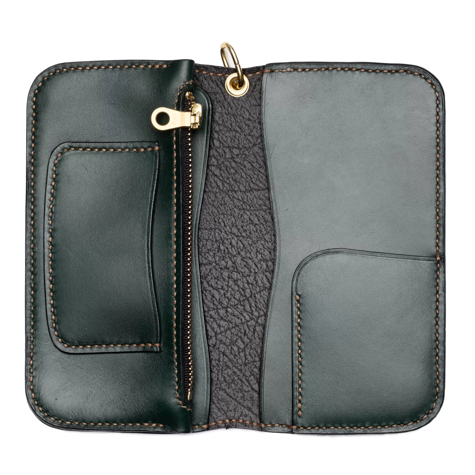 The Black Acre Roper Wallet Black & Green