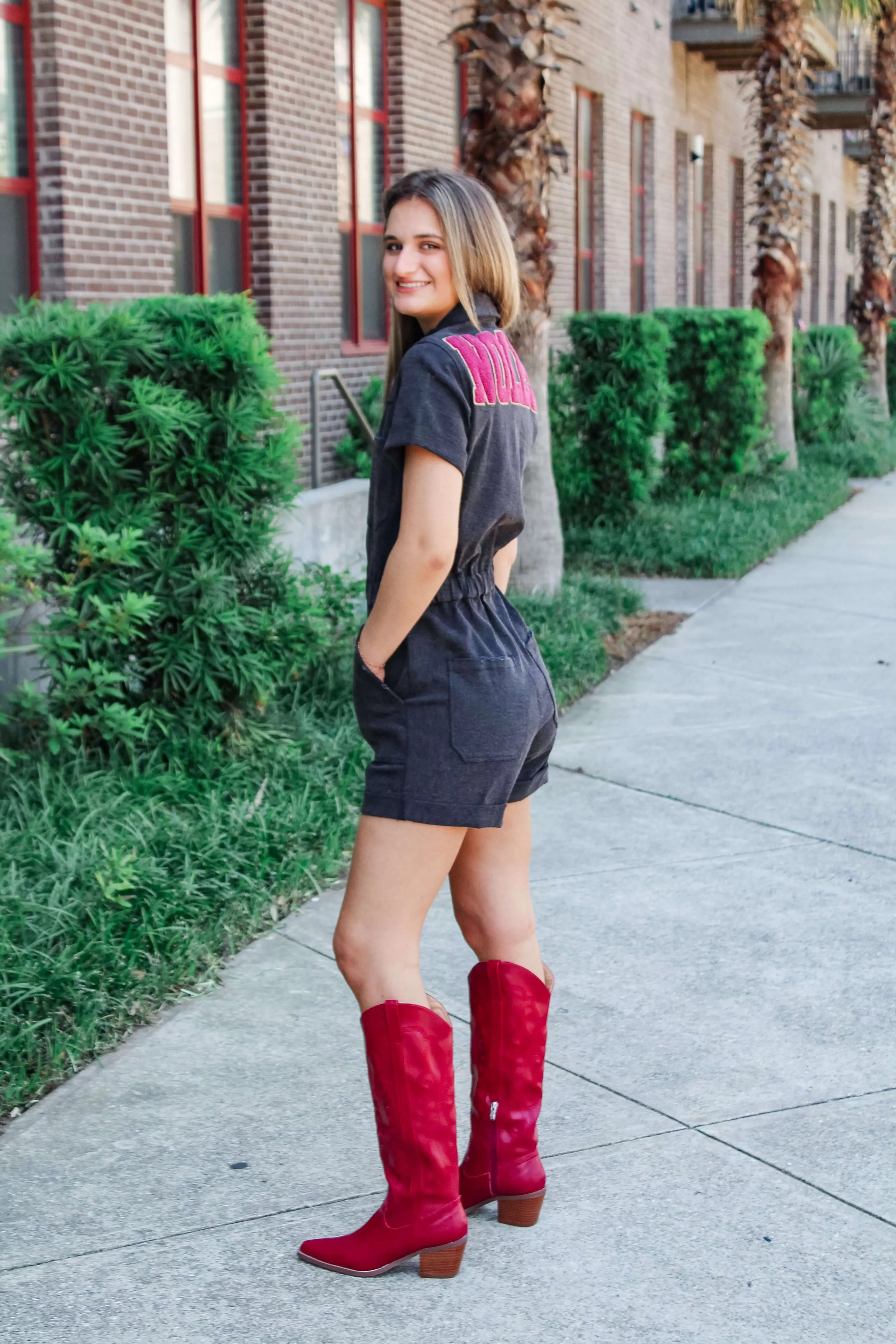 The FSU Denim Romper